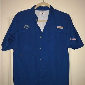 FL Gator Columbia button down Youth XL